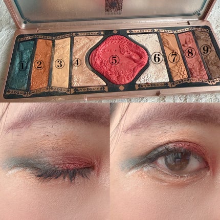 牡丹鏤月浮雕 百鳥朝鳳/花西子/アイシャドウパレットを使ったクチコミ(6枚目)