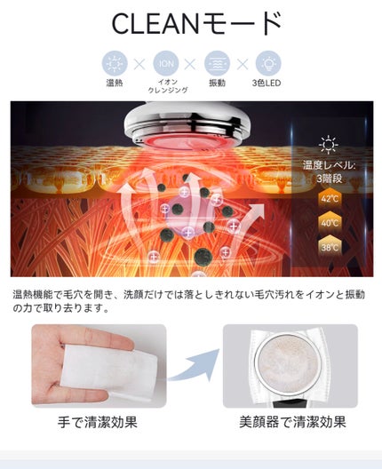 温冷美顔器PRO/ANLAN/美顔器・マッサージを使ったクチコミ(4枚目)