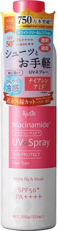 Ajuste(アジャステ)アジャステ ナイアシンアミド配合エアリータッチUV スプレー(ホワイトリリー&ムスクの香り)