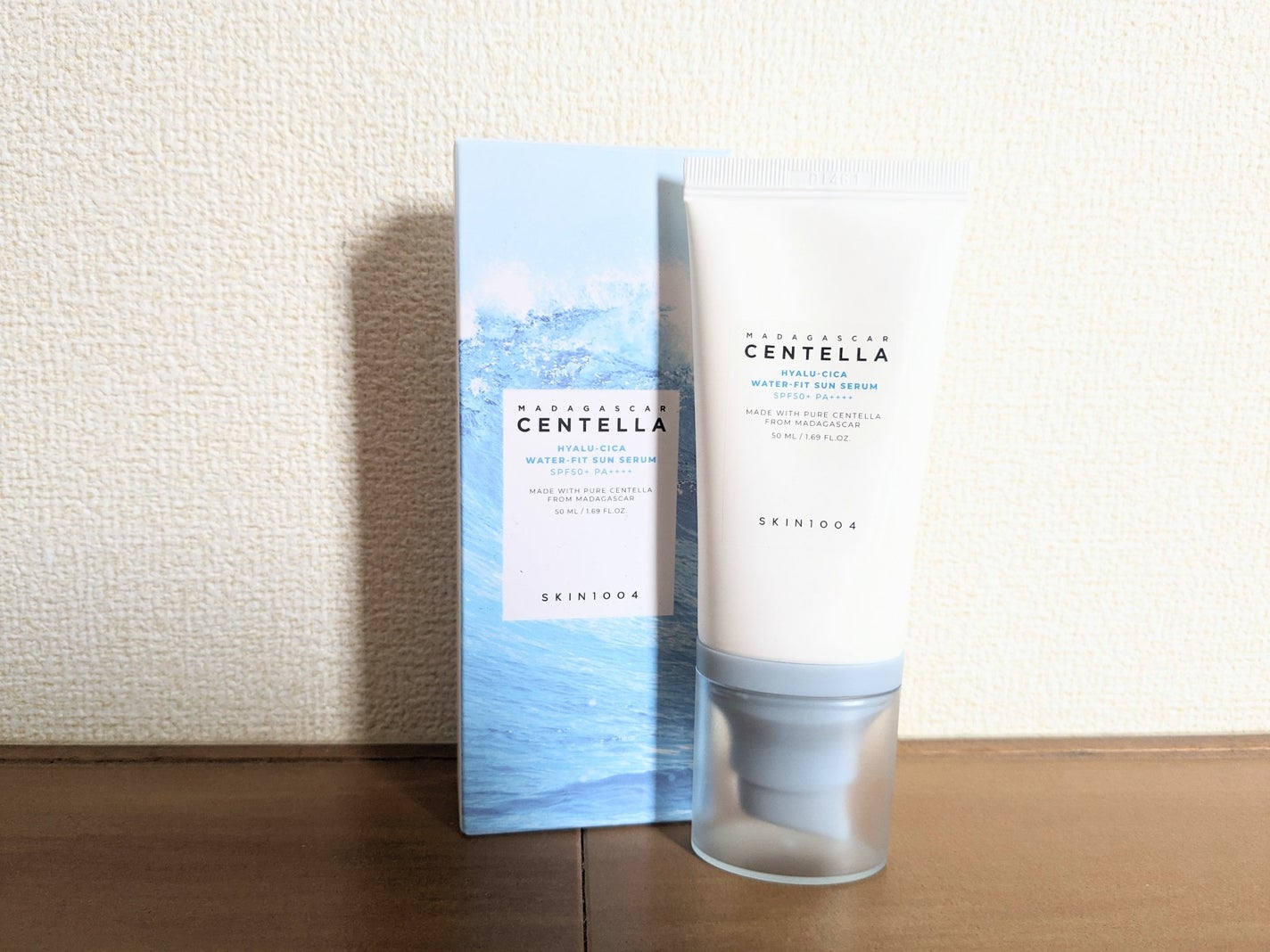 ヒアルーシカ ウォーターフィット サンセラム/SKIN1004/日焼け止めローションを使ったクチコミ(1枚目)