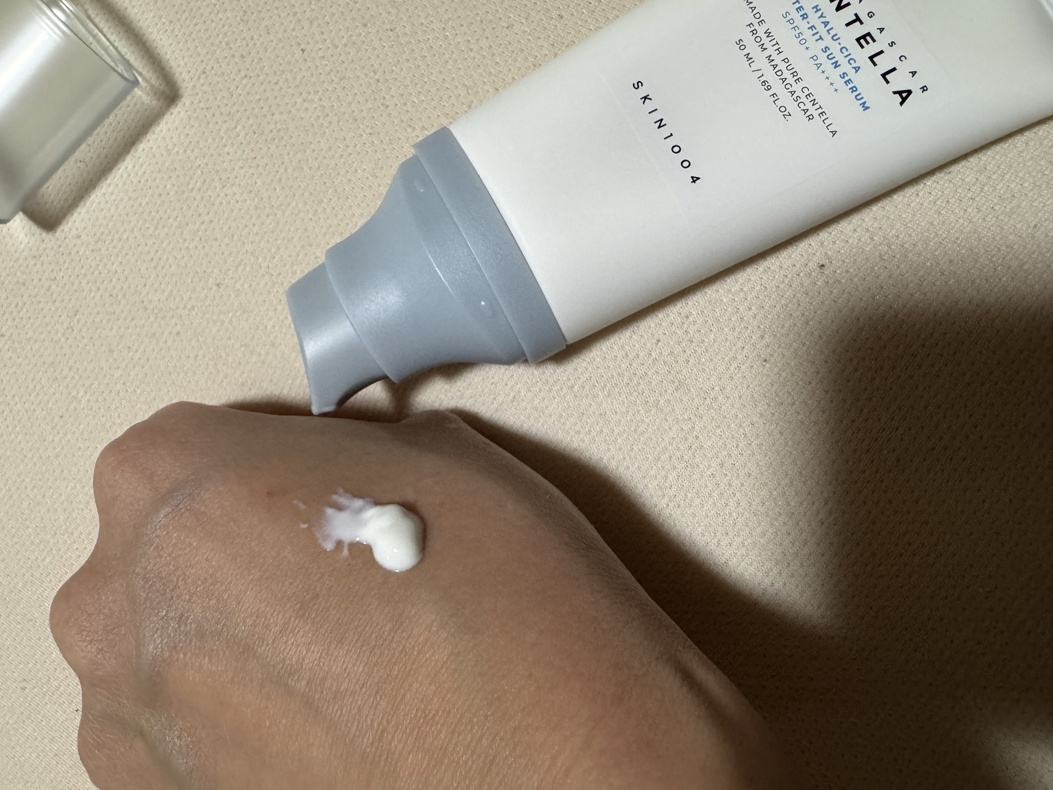 ヒアルーシカ ウォーターフィット サンセラム/SKIN1004/日焼け止めローションを使ったクチコミ（3枚目）