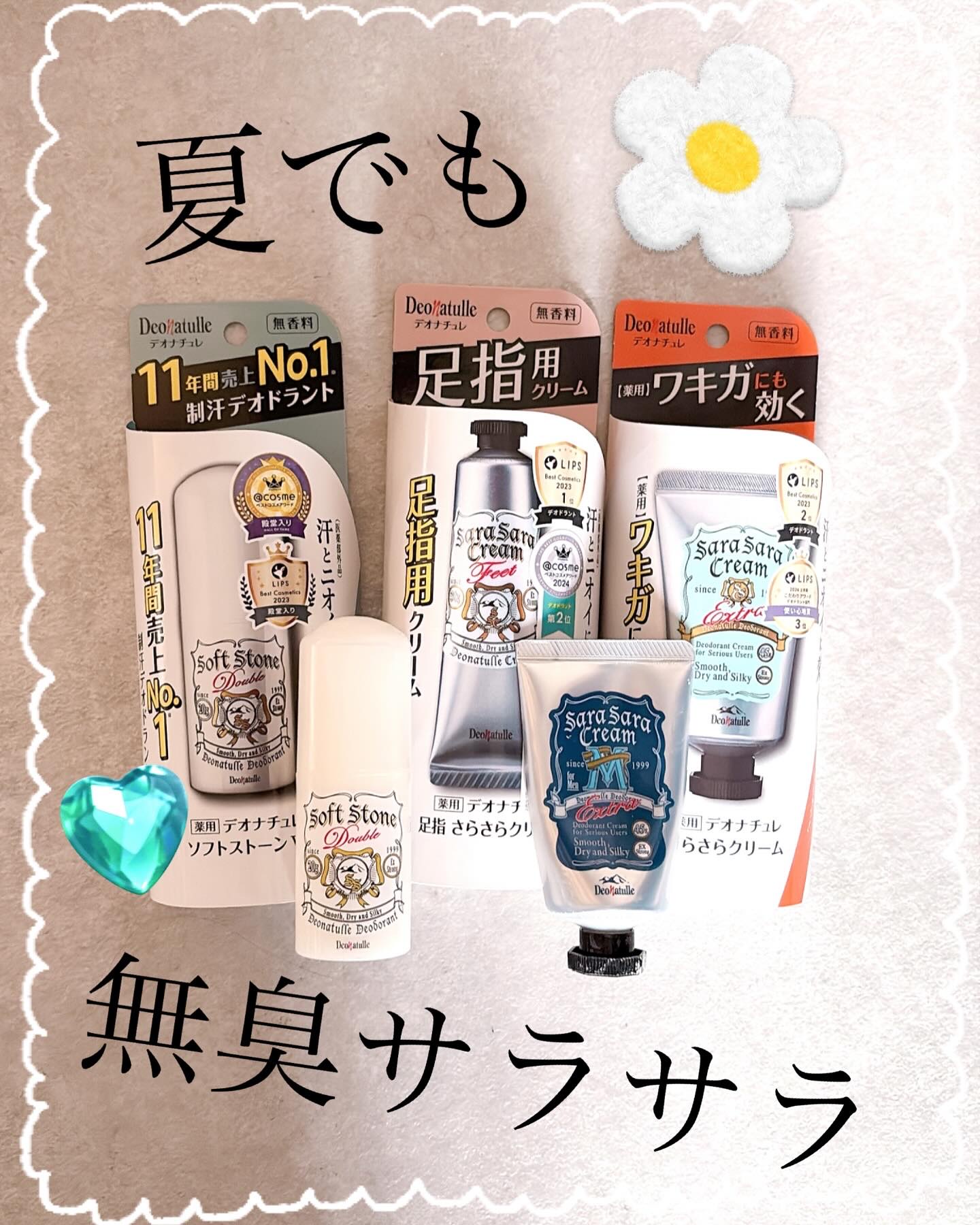 薬用ソフトストーンＷ/デオナチュレ/デオドラント・制汗剤を使ったクチコミ（1枚目）