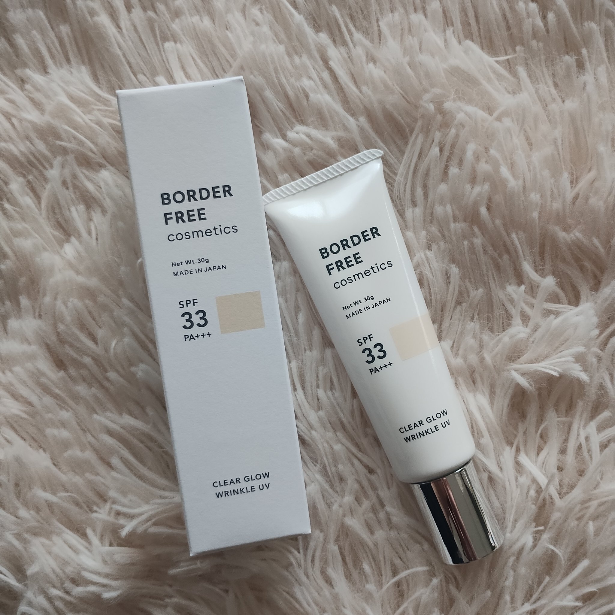 クリアグロウリンクルUV/BORDER FREE cosmetics/日焼け止め・UVケアを使ったクチコミ（1枚目）