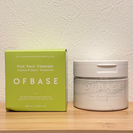 ピックパック クレンザー サボテン&青みかん/OFBASE/洗い流すパック・マスクを使ったクチコミ(1枚目)