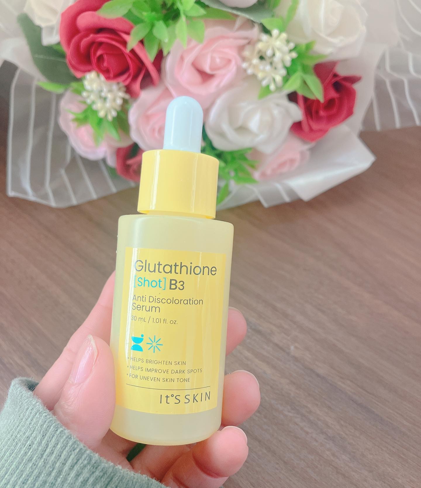 グルタチオンショットB3シミ跡セラム/It's skin/美容液を使ったクチコミ（2枚目）