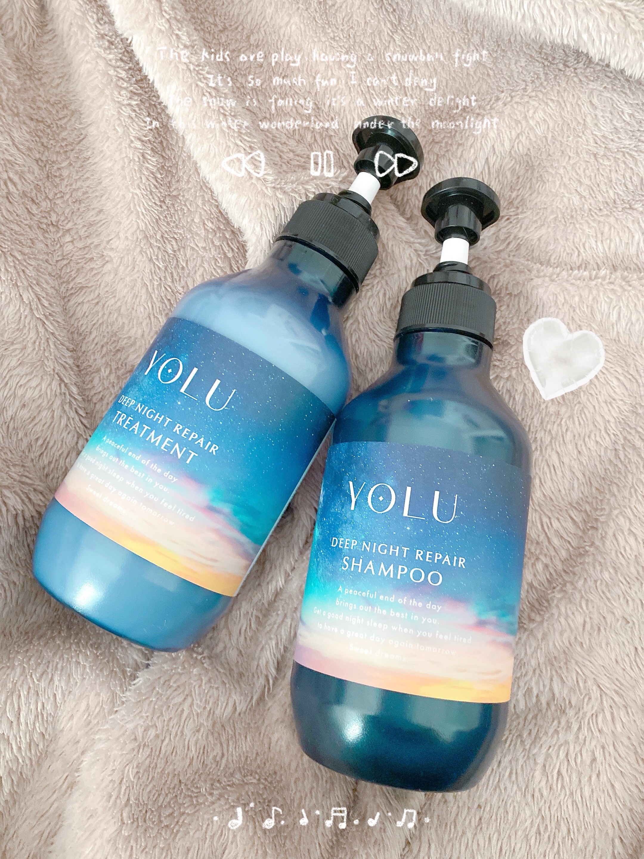 ディープナイトリペアシャンプー／トリートメント/YOLU/シャンプー・コンディショナーを使ったクチコミ（1枚目）
