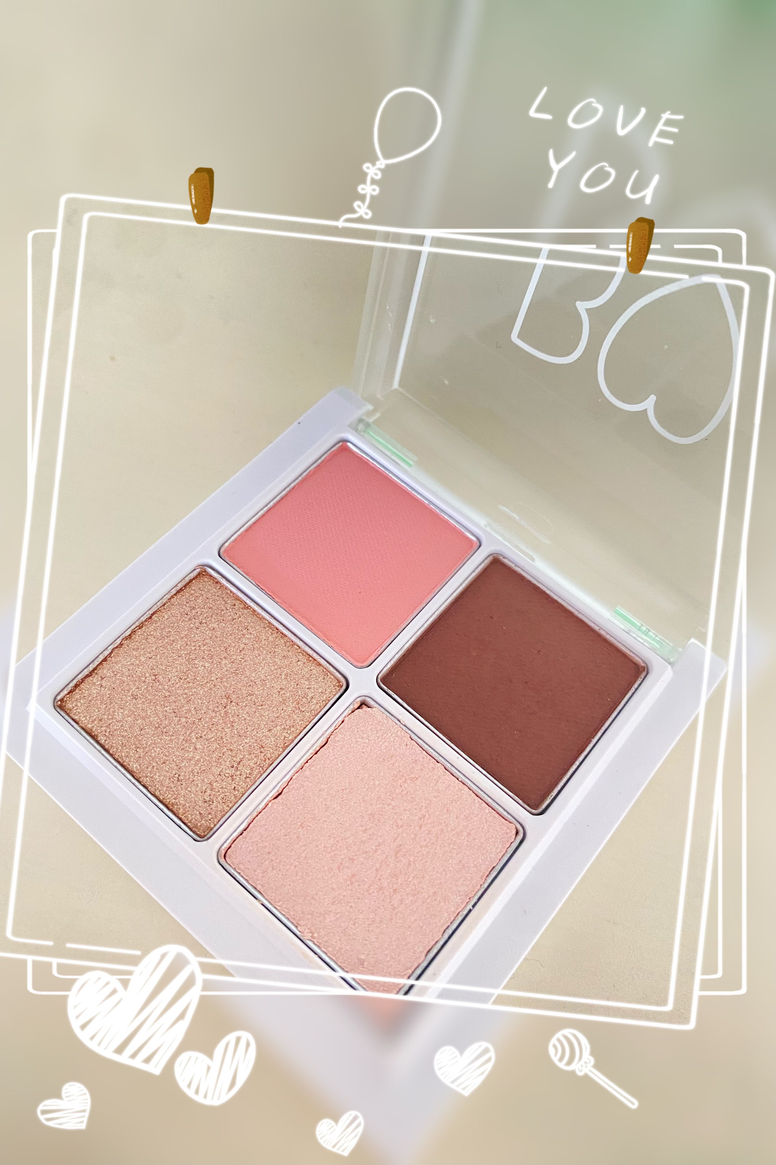 THE アイパレR/b idol/アイシャドウパレットを使ったクチコミ（1枚目）