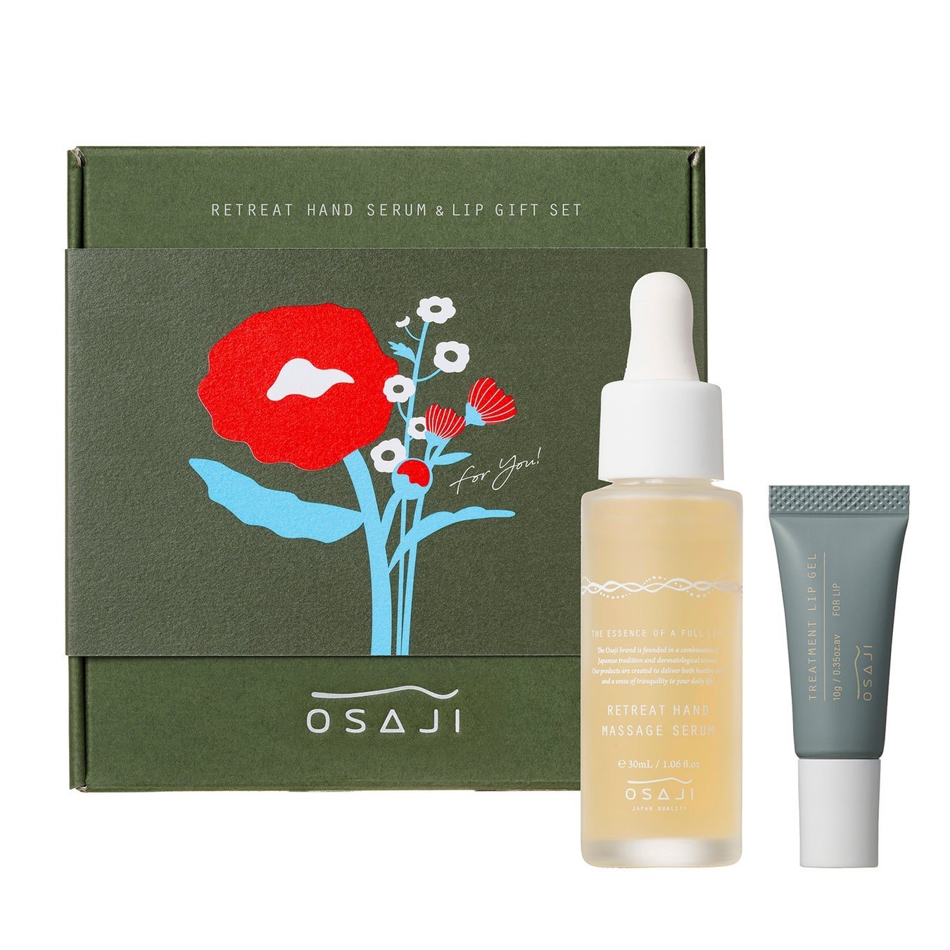 オサジ リトリート ハンド セラム&リップ ギフトセット【限定デザイン】 OSAJI