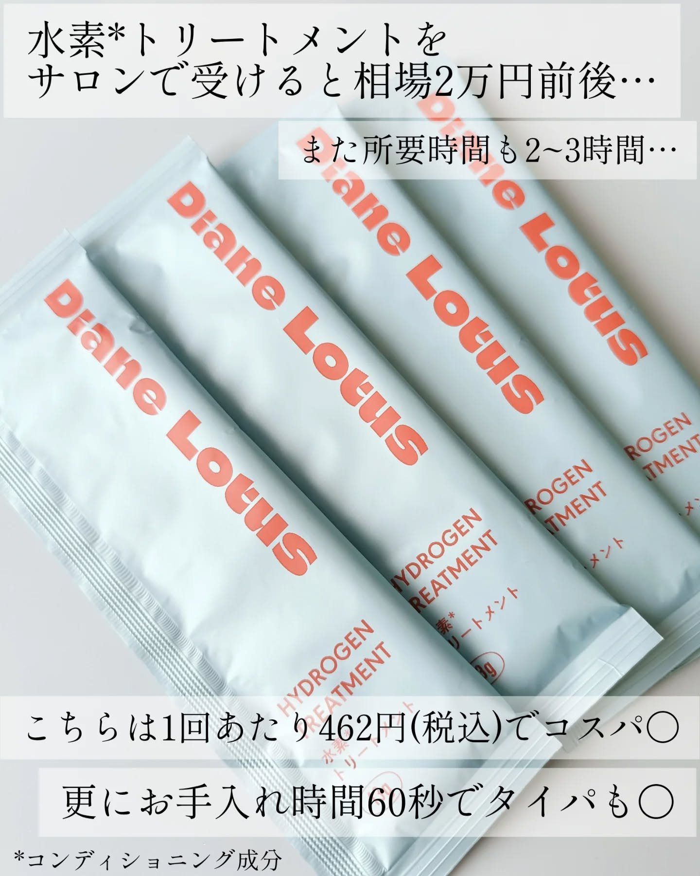 ロータス 水素トリートメント ティー＆シトラスの香り/ダイアン/洗い流すヘアトリートメントを使ったクチコミ（2枚目）