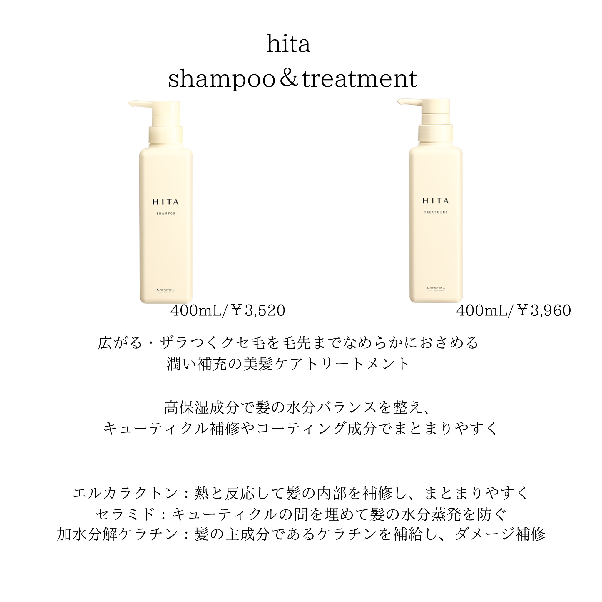 ヒタ トリートメント/LebeL/洗い流すヘアトリートメントを使ったクチコミ（1枚目）