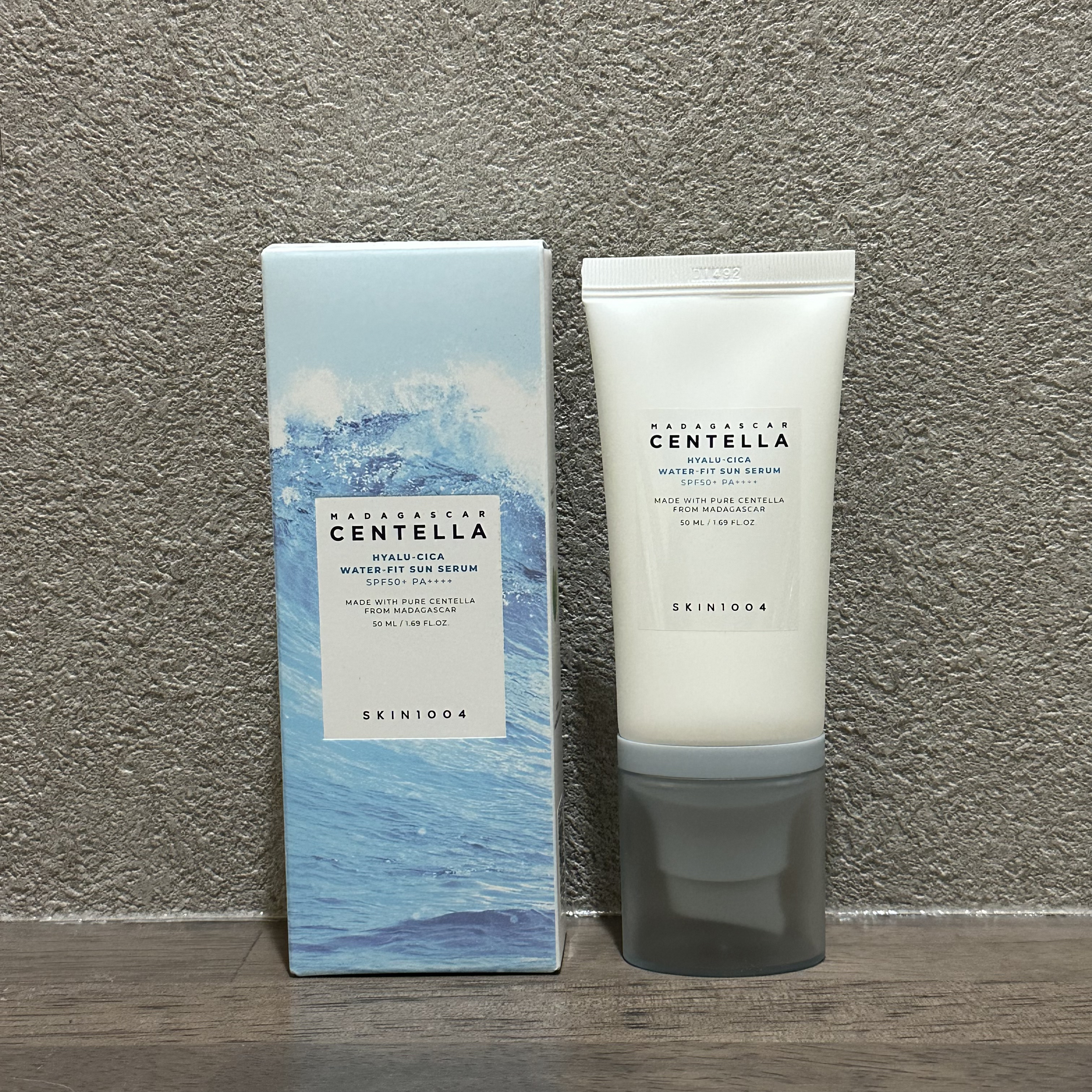 ヒアルーシカ ウォーターフィット サンセラム/SKIN1004/日焼け止めローションを使ったクチコミ（1枚目）