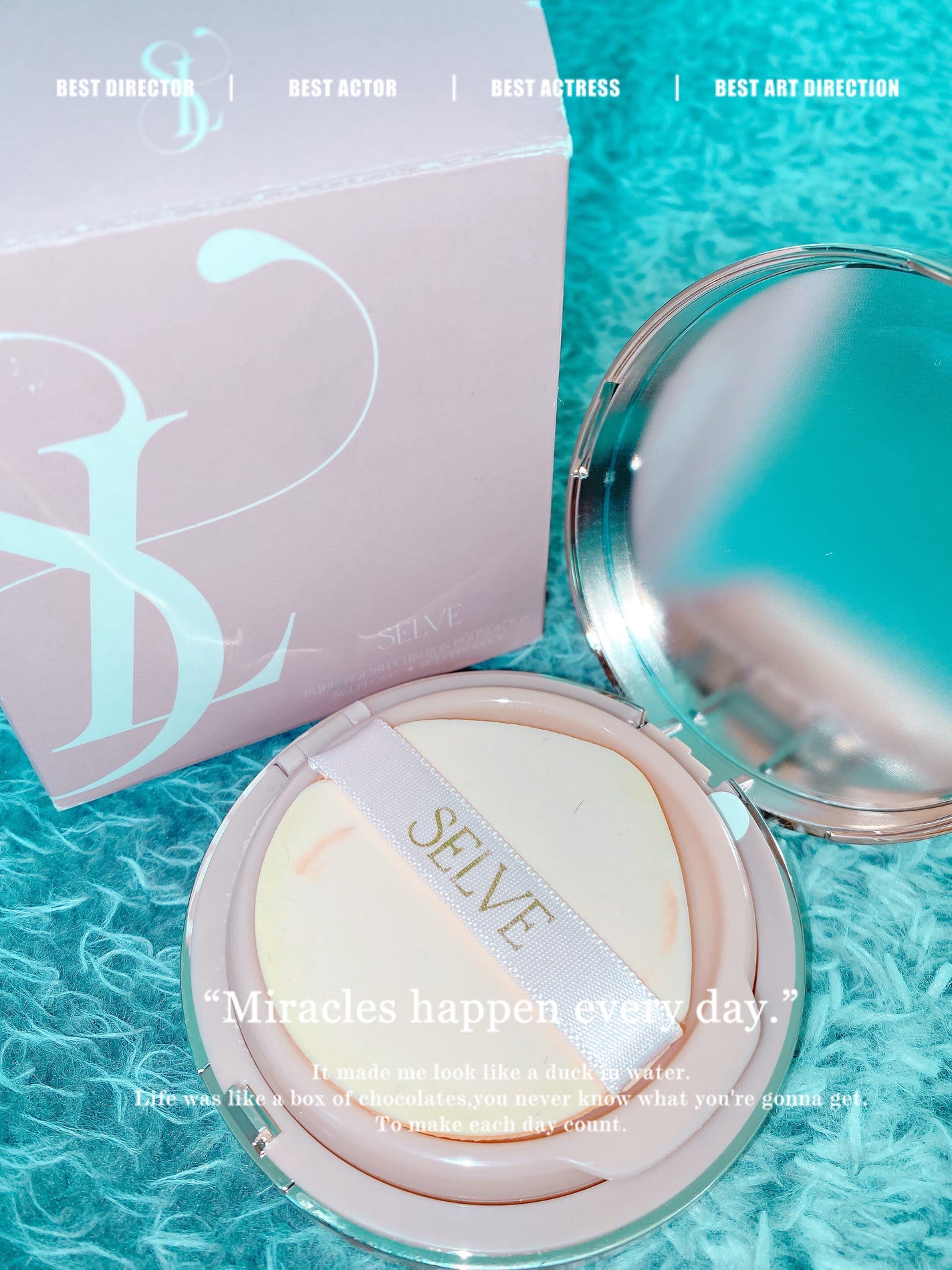 ピュアポリッシュクッションファンデーション/SELVE/クッションファンデーションを使ったクチコミ(1枚目)