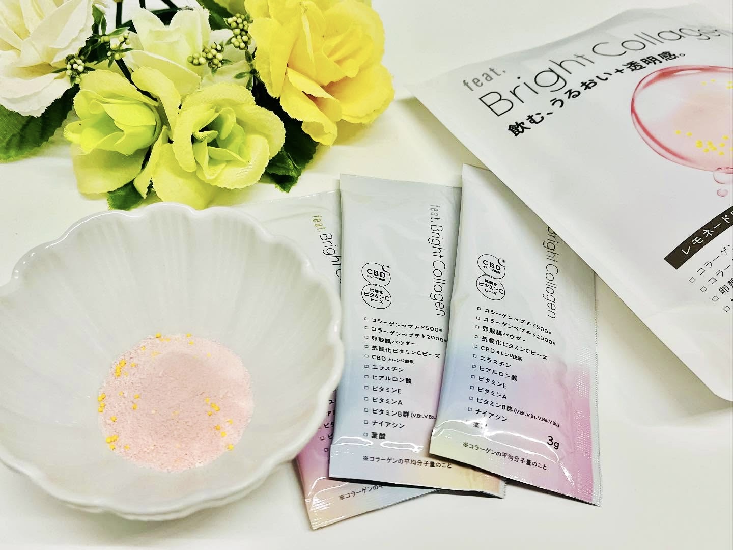 ブライト コラーゲン/Feat./美容サプリメントを使ったクチコミ（3枚目）