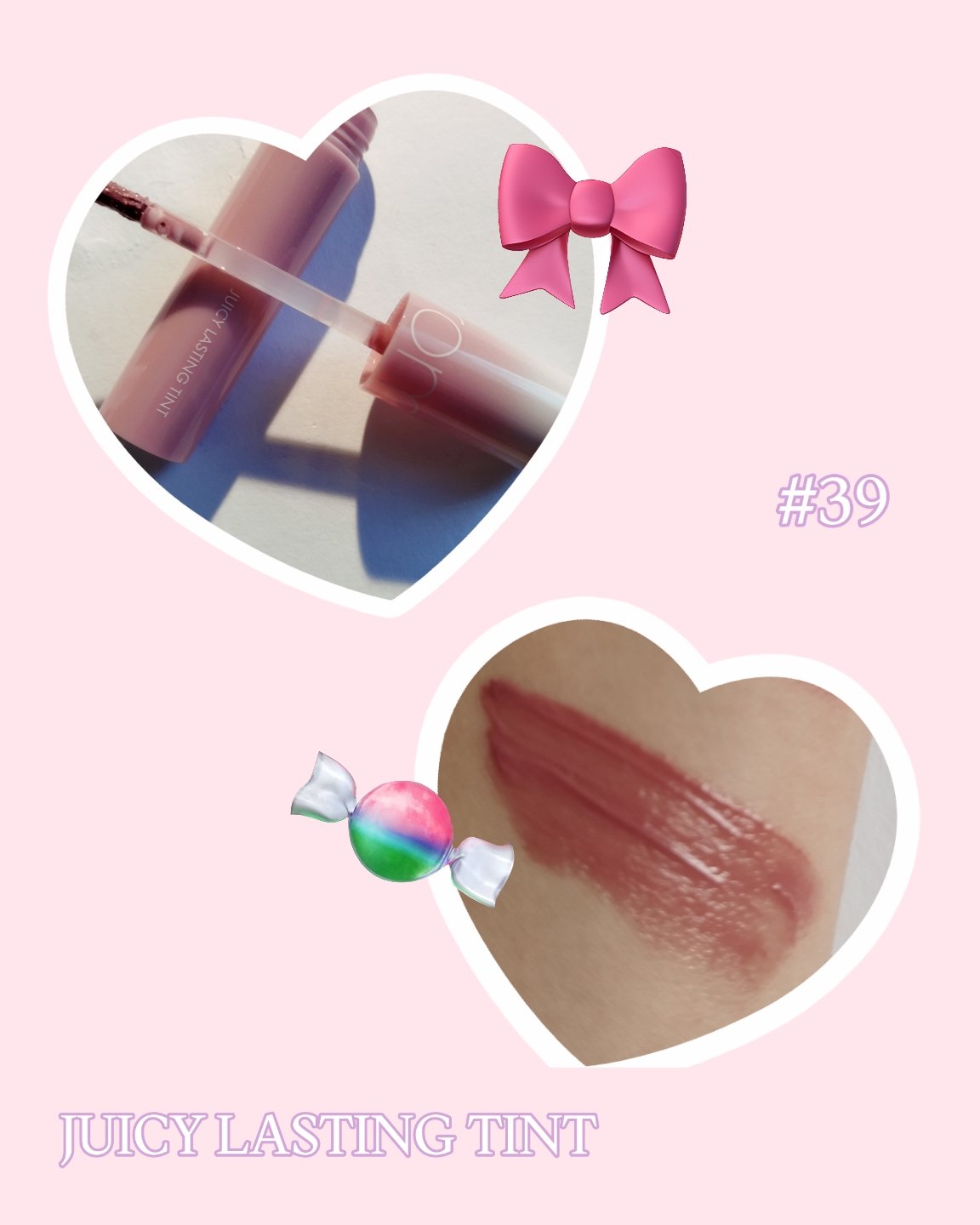 ジューシーラスティングティント/rom&nd/リップティントを使ったクチコミ（3枚目）