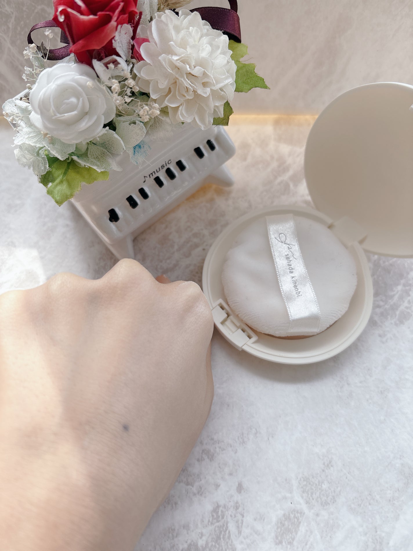 サナ 素肌記念日 薬用スキンケアパウダー ACホワイト【医薬部外品】/素肌記念日/プレストパウダーを使ったクチコミ(3枚目)