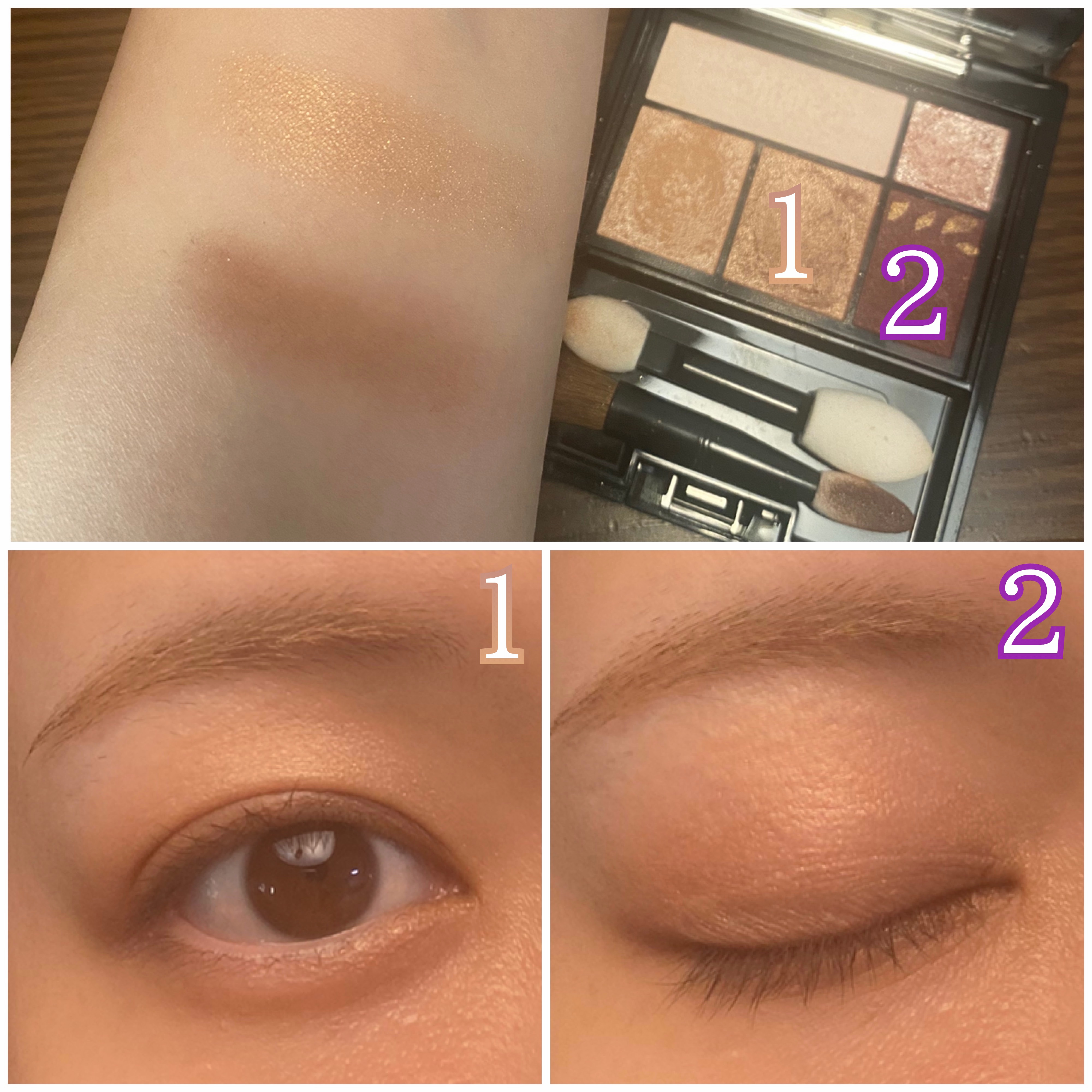 ドラマティックスタイリングアイズ/マキアージュ/アイシャドウパレットを使ったクチコミ（2枚目）