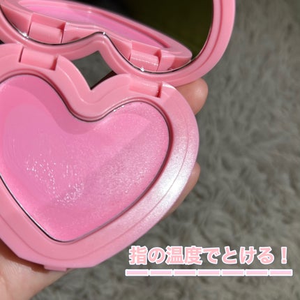 ラヴ ビーム チークバーム/lilybyred/ジェル・クリームチークを使ったクチコミ(4枚目)