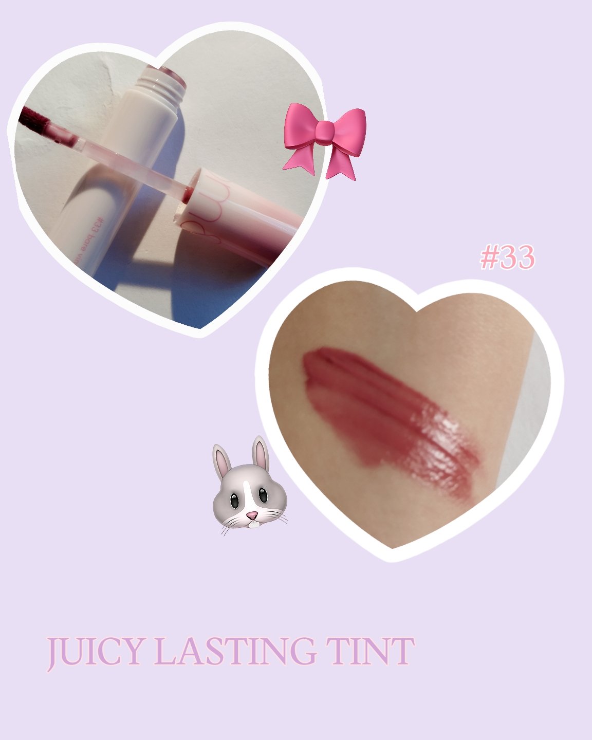 ジューシーラスティングティント/rom&nd/リップティントを使ったクチコミ（2枚目）