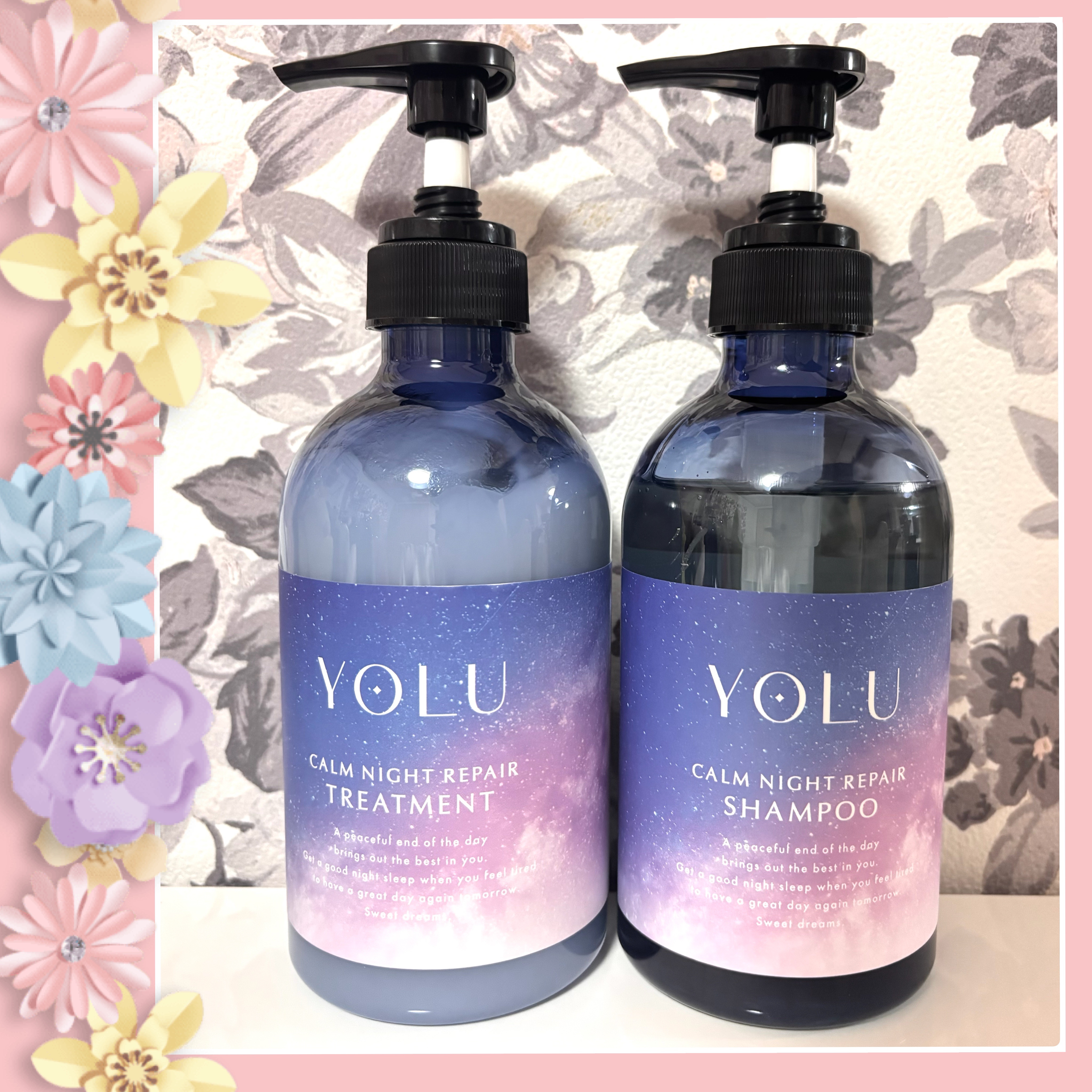 カームナイトリペアシャンプー／トリートメント/YOLU/シャンプー・コンディショナーを使ったクチコミ（1枚目）