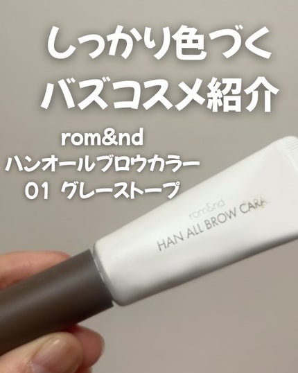 ハンオールブロウカラ/rom&nd/眉マスカラを使ったクチコミ(1枚目)