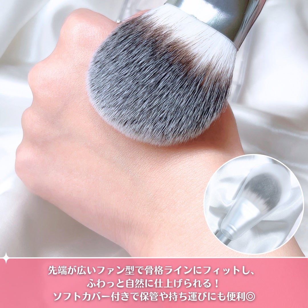 パウダーファンブラシ/ロージーローザ/メイクブラシを使ったクチコミ(4枚目)