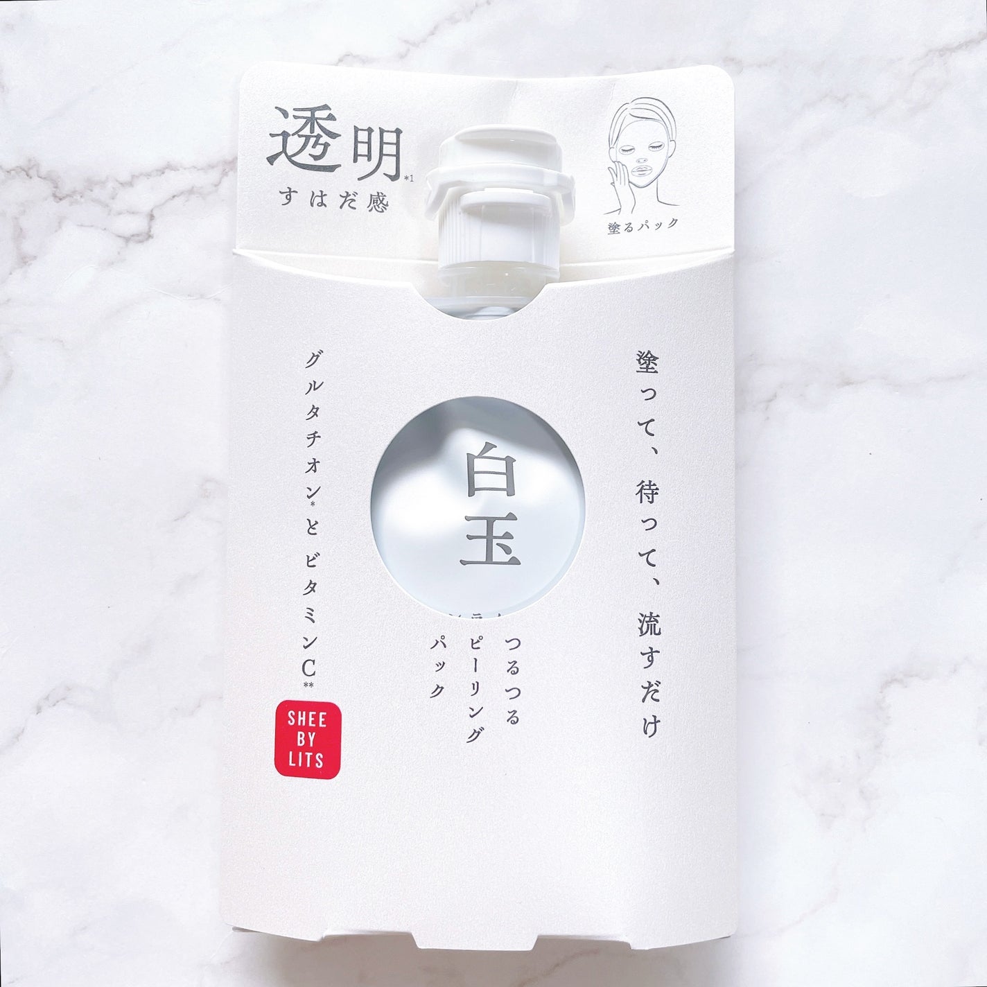 SHEE BY LITS 白玉ミルクピーリングパック/リッツ/洗い流すパック・マスクを使ったクチコミ(2枚目)