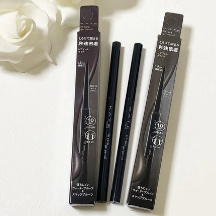 KATE ケイト レアフィットジェルペンシルNのクチコミ「#PR #ケイト 
ケイト レアフィットジェルペンシルN
肌から浮かないのに目もとを強調す.....」(1枚目)