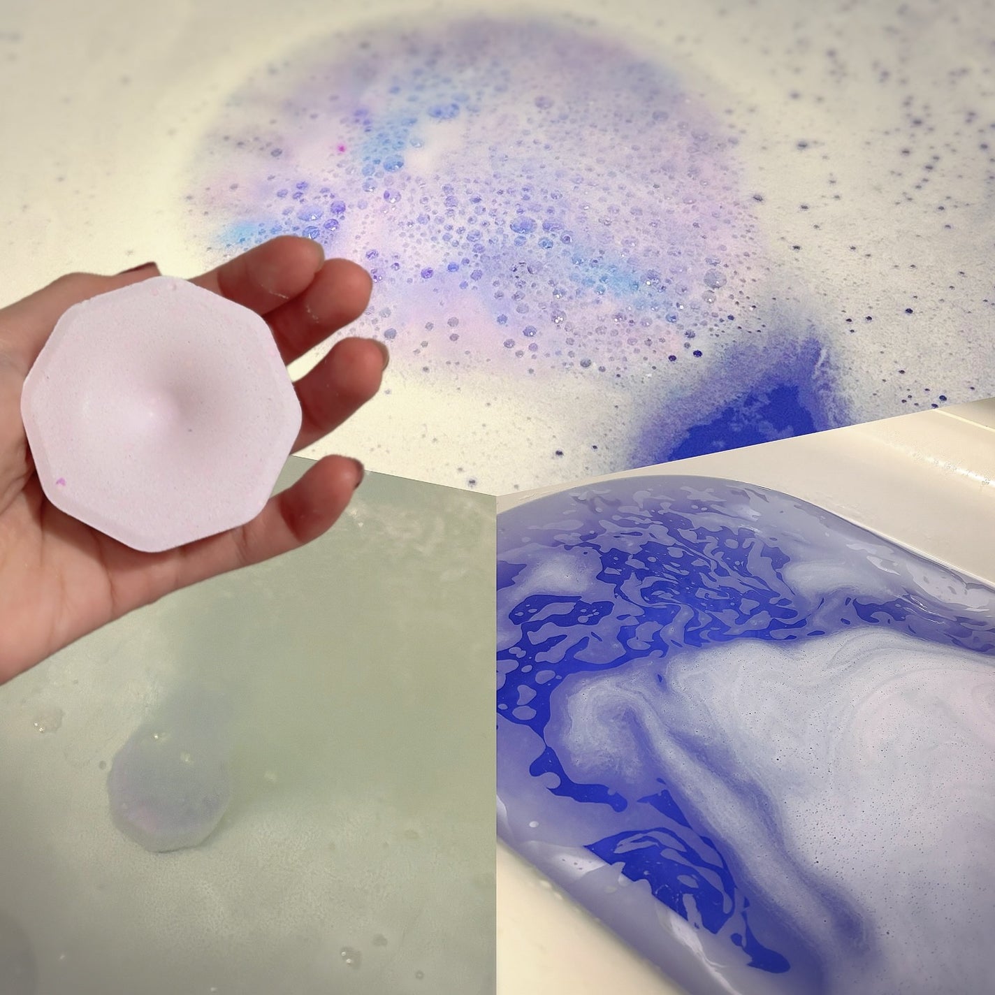 バブ モンスターバブルMEGA級 マーブル泡 ラベンダーカクテルの香り/バブ/炭酸系入浴剤を使ったクチコミ(2枚目)