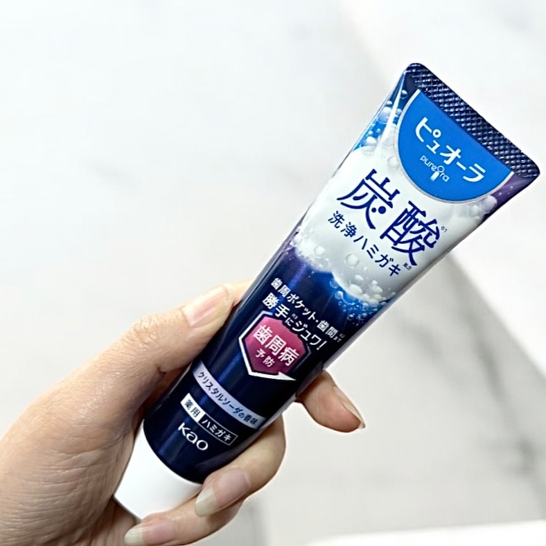 ピュオーラ 炭酸ハミガキ【医薬部外品】/ピュオーラ/歯磨き粉を使ったクチコミ（3枚目）