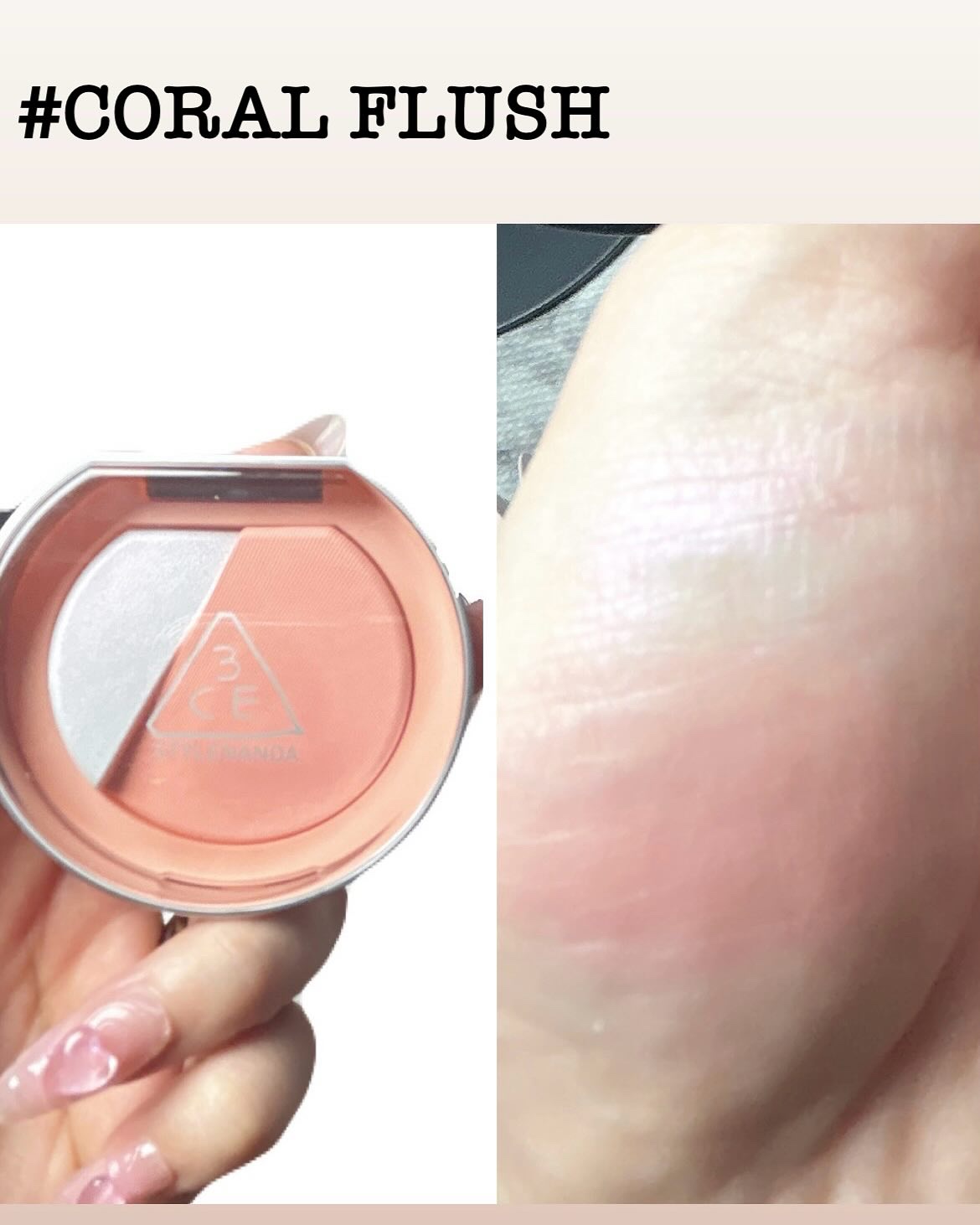 3CE ブラッシュライター/3CE/パウダーチークを使ったクチコミ（2枚目）