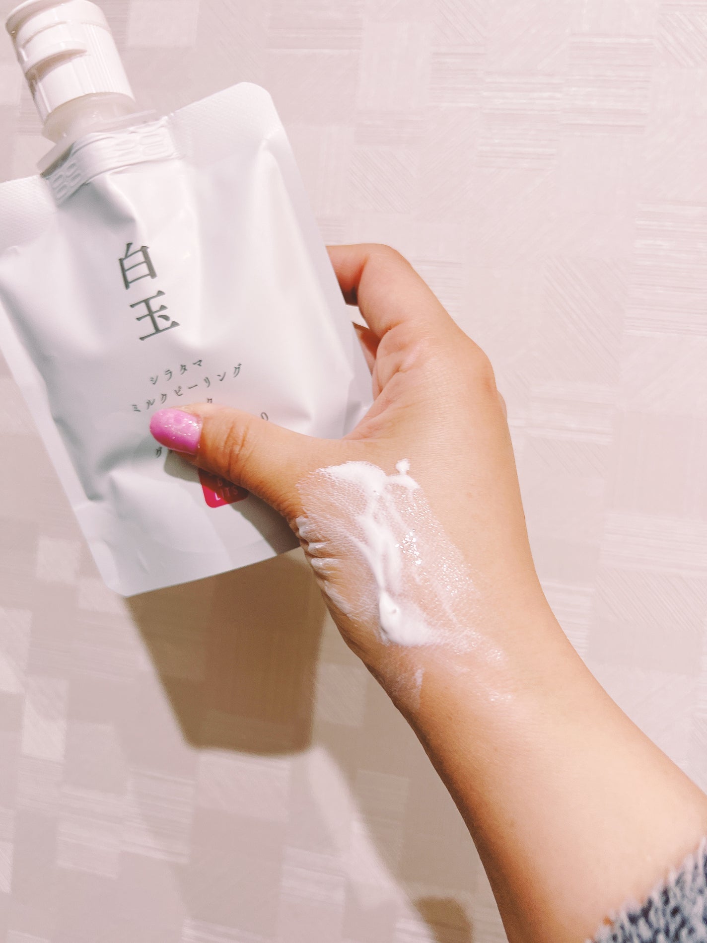 SHEE BY LITS 白玉ミルクピーリングパック/リッツ/洗い流すパック・マスクを使ったクチコミ(5枚目)