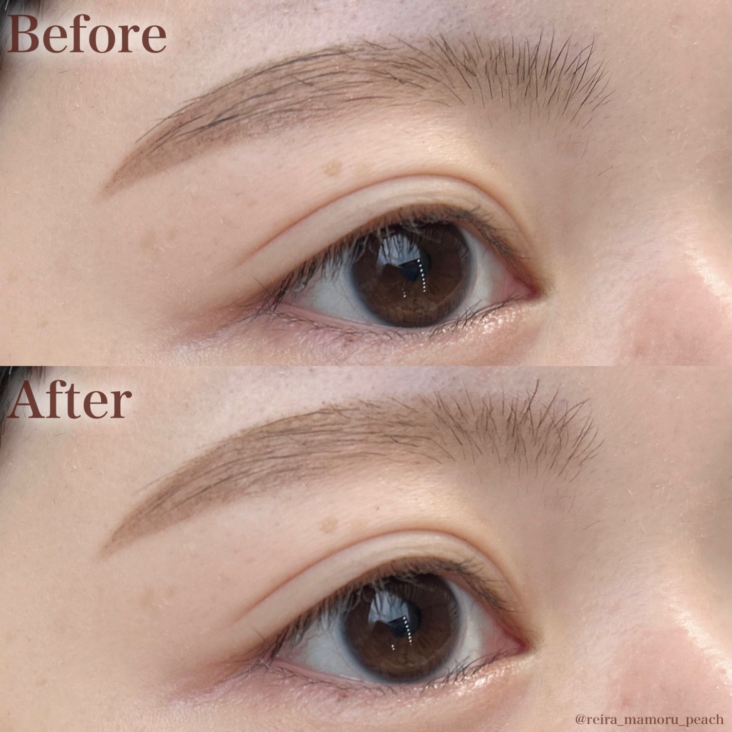 ハンオールブロウカラ/rom&nd/眉マスカラを使ったクチコミ(5枚目)