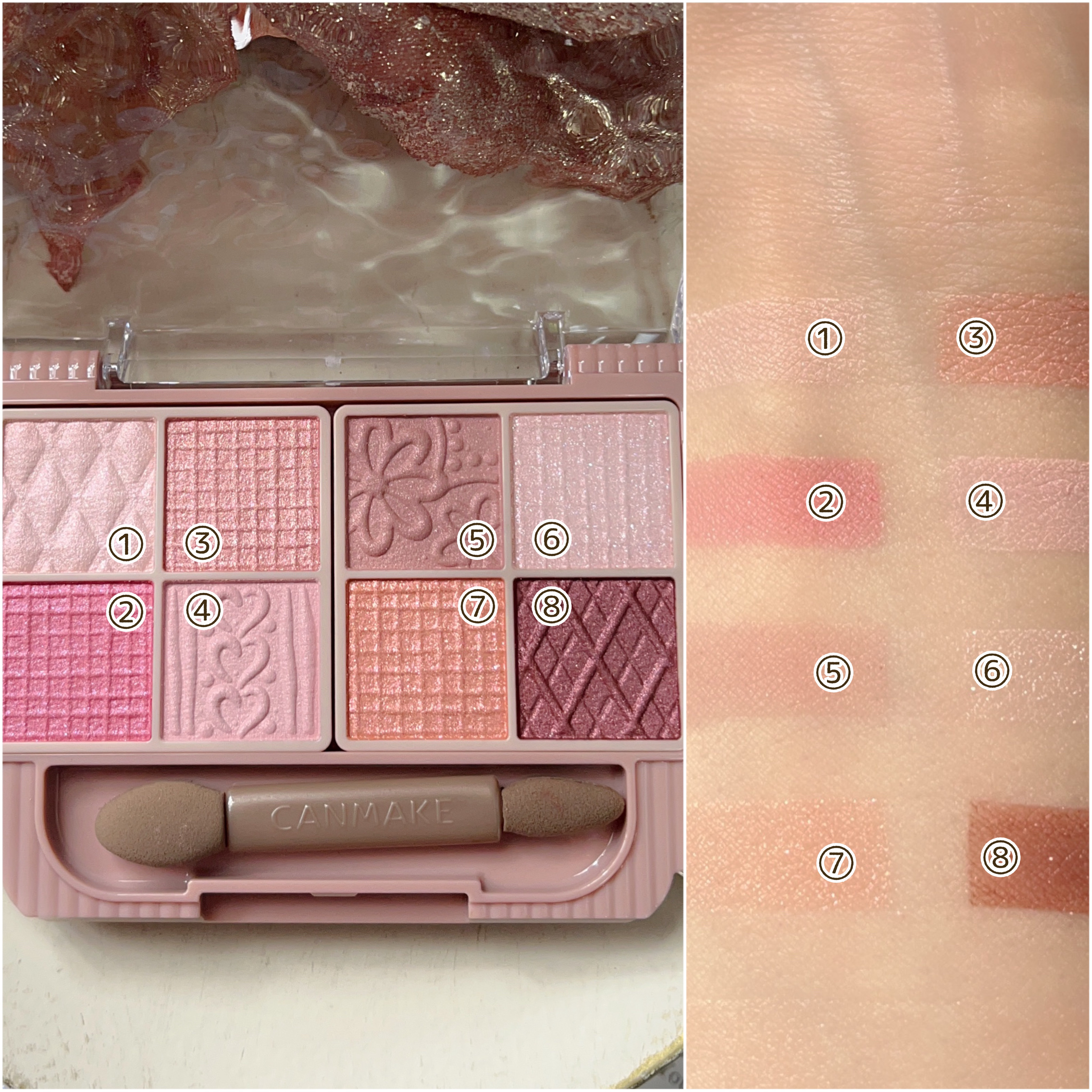 プティパレットアイズ/キャンメイク/パウダーアイシャドウを使ったクチコミ（3枚目）