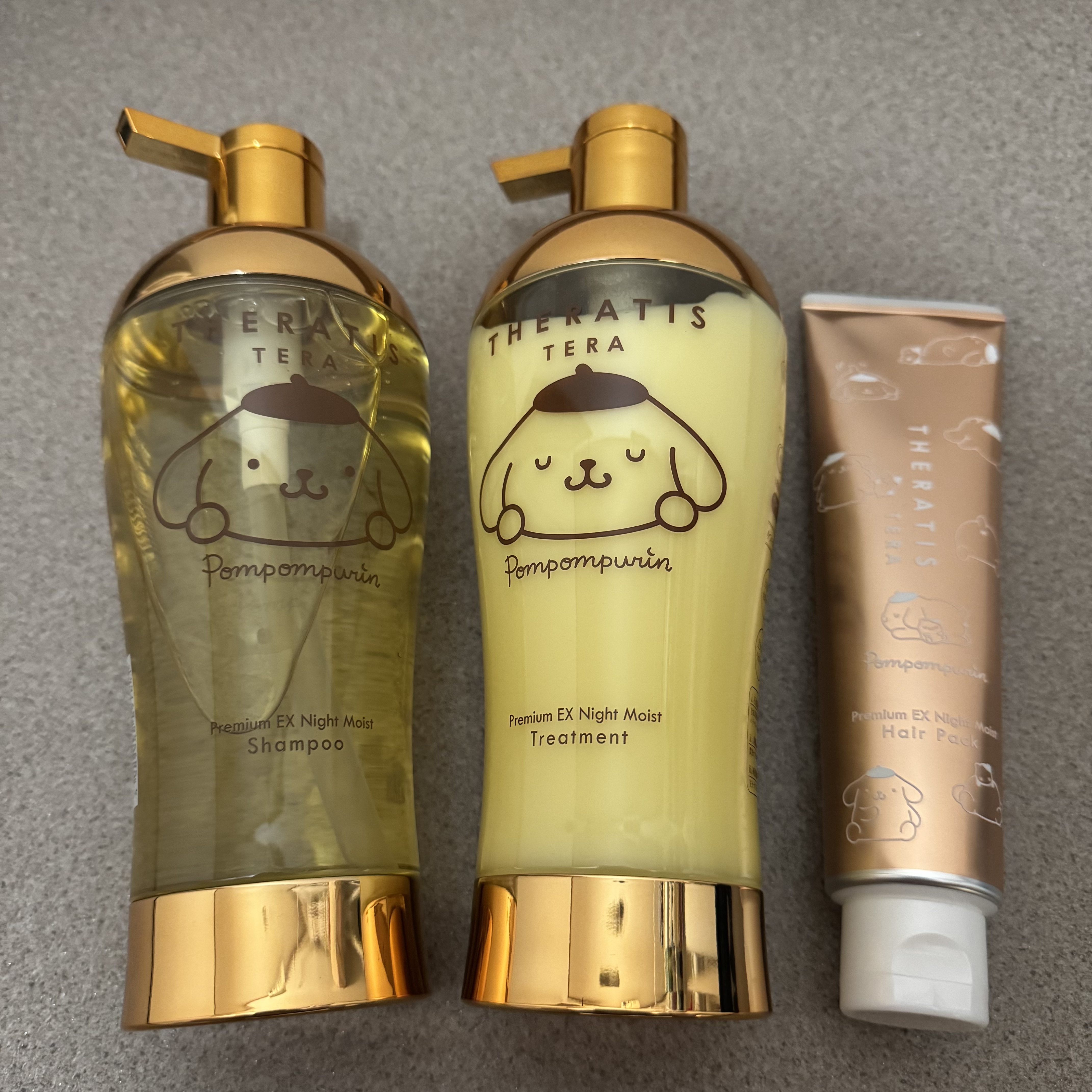 セラティス テラ プレミアム EX ナイト モイスト トリプルセット/ポムポムプリン/THERATIS/シャンプー・コンディショナーを使ったクチコミ（1枚目）