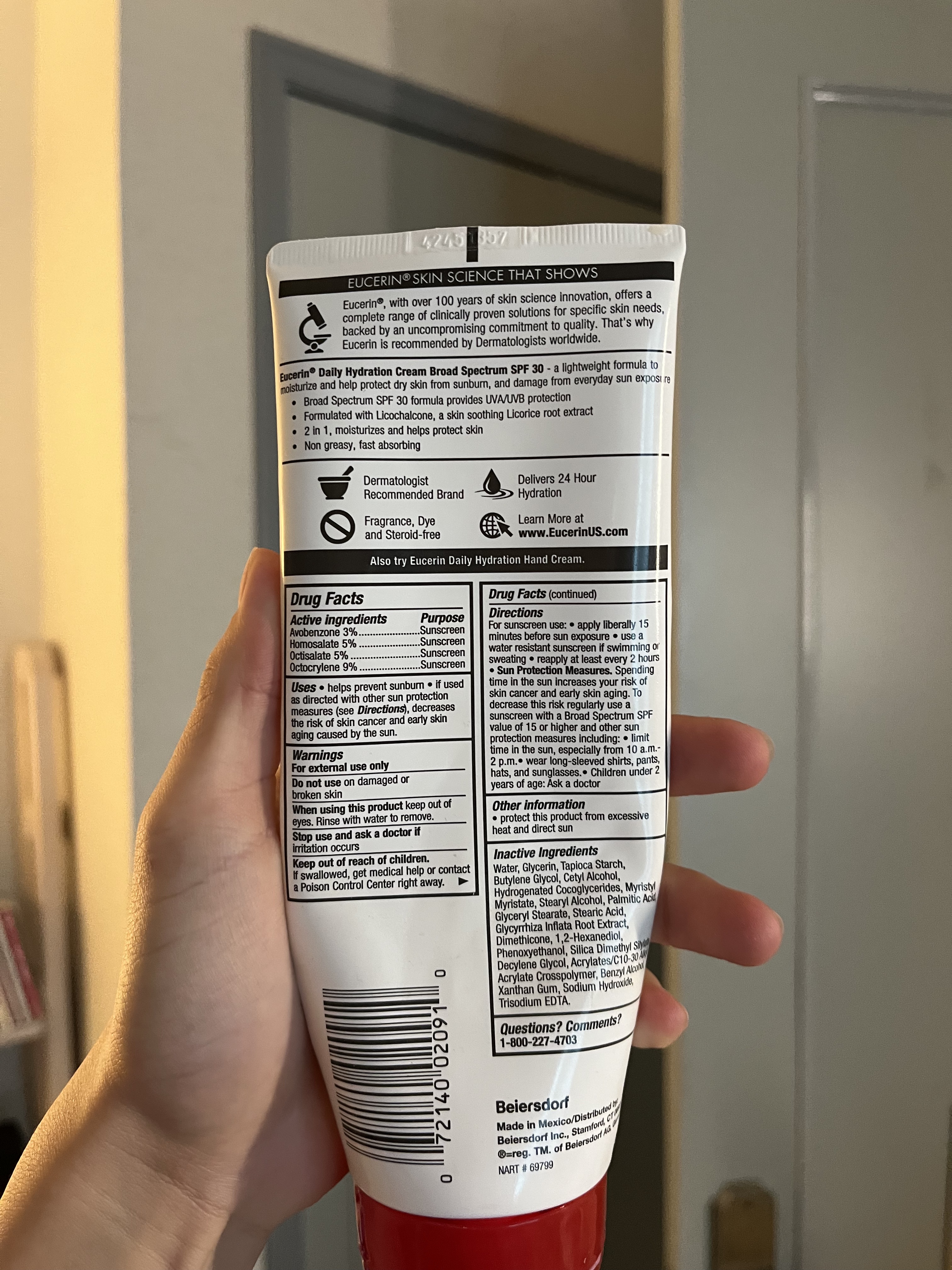 DAILY HYDRATION LOTION/Eucerin/ボディローションを使ったクチコミ（2枚目）