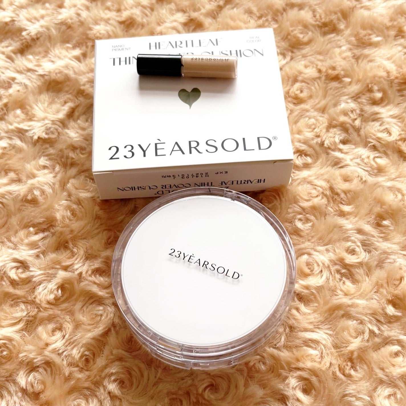 ハートリーフシーンカバークッション/23years old/クッションファンデーションを使ったクチコミ(5枚目)