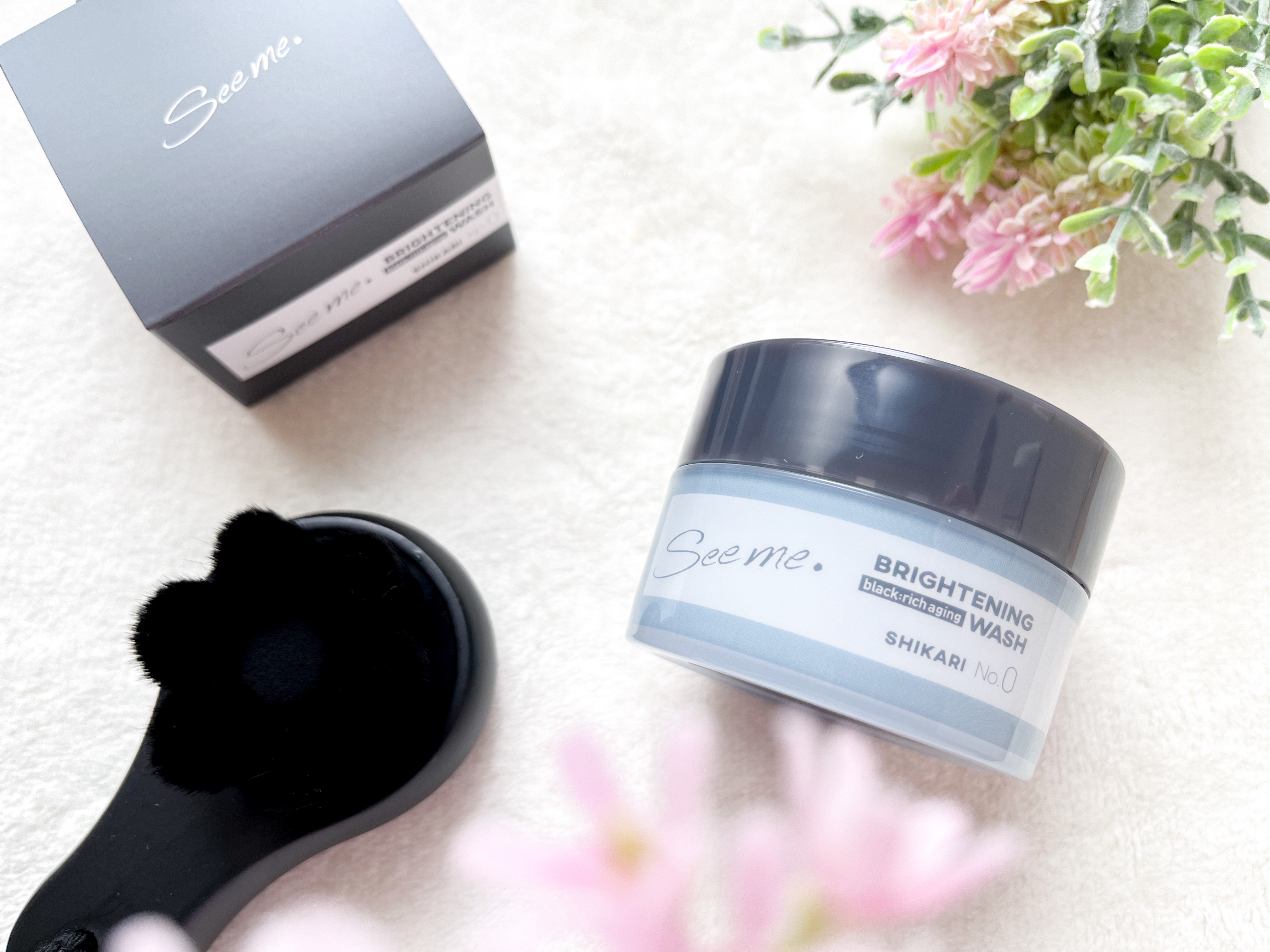 BRIGHTENING WASH black/SHIKARI/洗い流すパック・マスクを使ったクチコミ（1枚目）