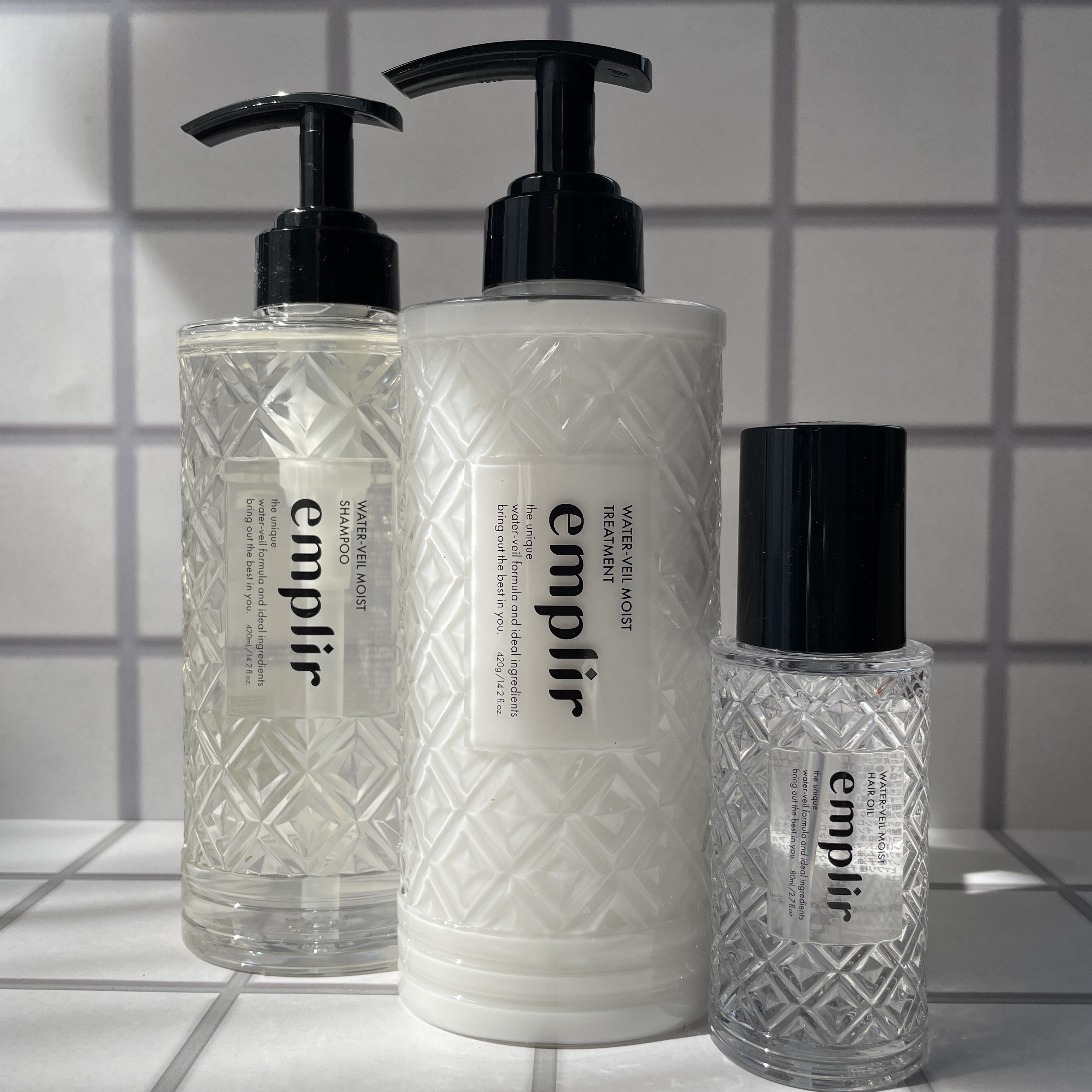 ウォーターベール　モイストシャンプー／トリートメント/emplir/市販シャンプーを使ったクチコミ（1枚目）