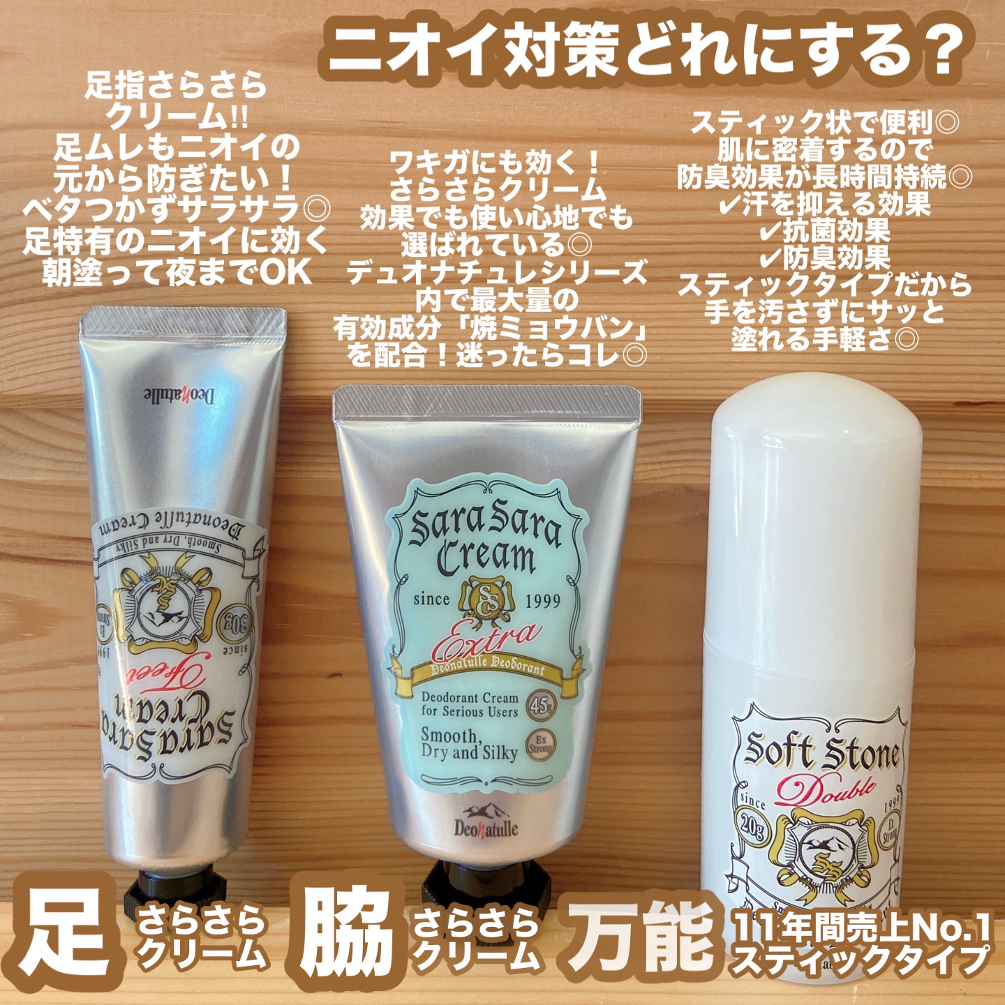 薬用ソフトストーンＷ/デオナチュレ/デオドラント・制汗剤を使ったクチコミ（2枚目）