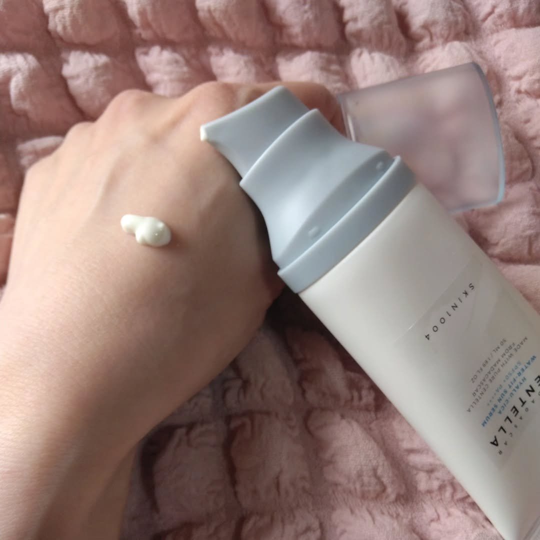 ヒアルーシカ ウォーターフィット サンセラム/SKIN1004/日焼け止めローションを使ったクチコミ（3枚目）