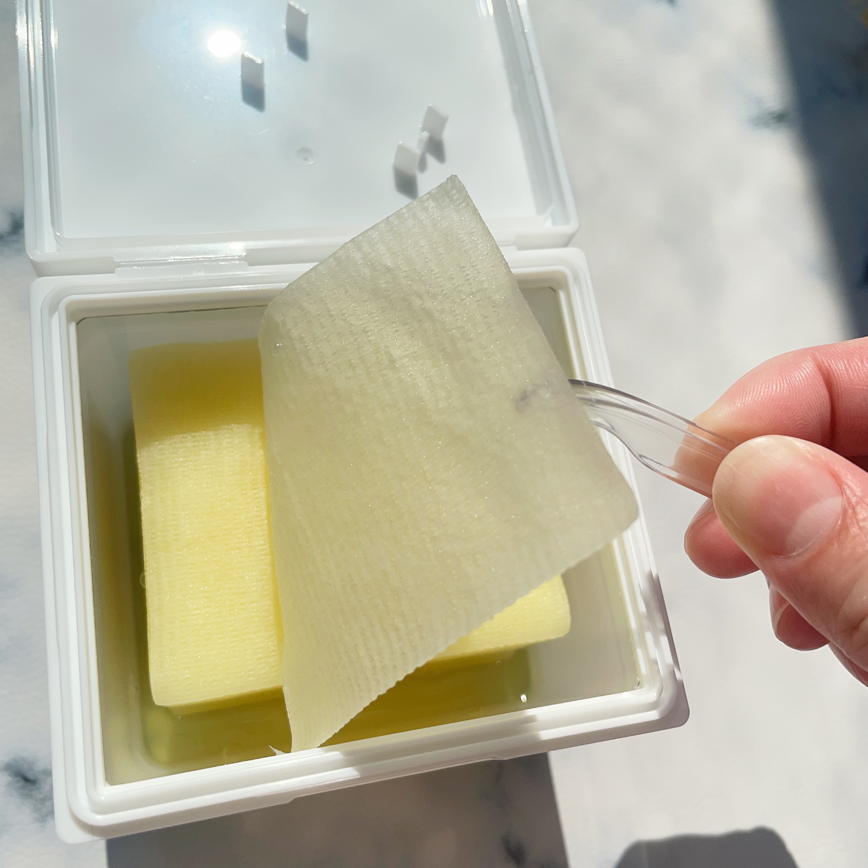 5番 白玉グルタチオンＣフィルムパッド/numbuzin/トナーパッドを使ったクチコミ（3枚目）