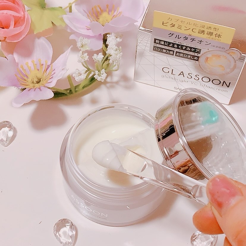 グラスーン　グルタブライト　ＶＣ　リフタンクリーム/GLASSOON/フェイスクリームを使ったクチコミ（2枚目）