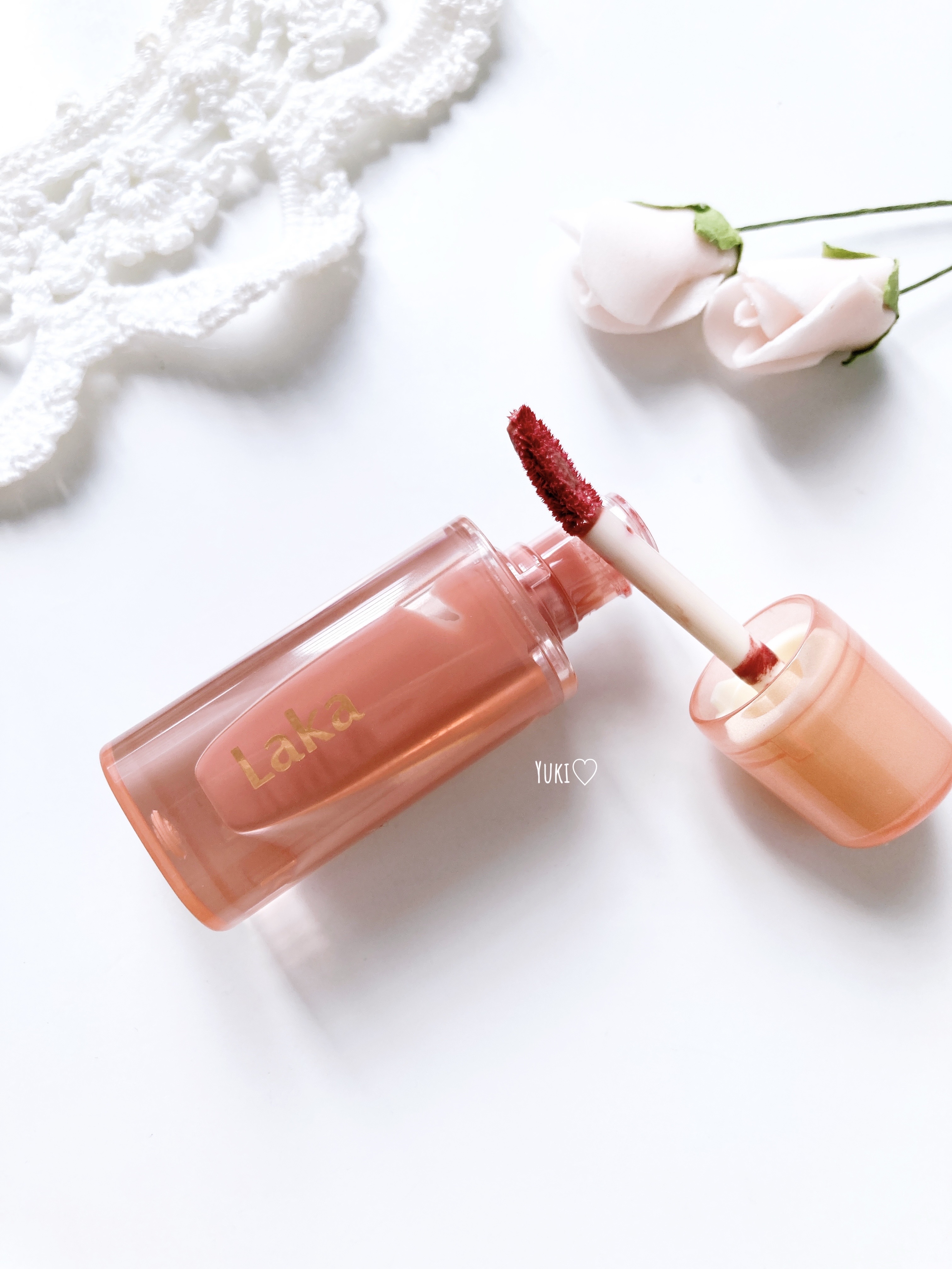 ジェリーイングヌードグロス/Laka/リップグロスを使ったクチコミ（2枚目）