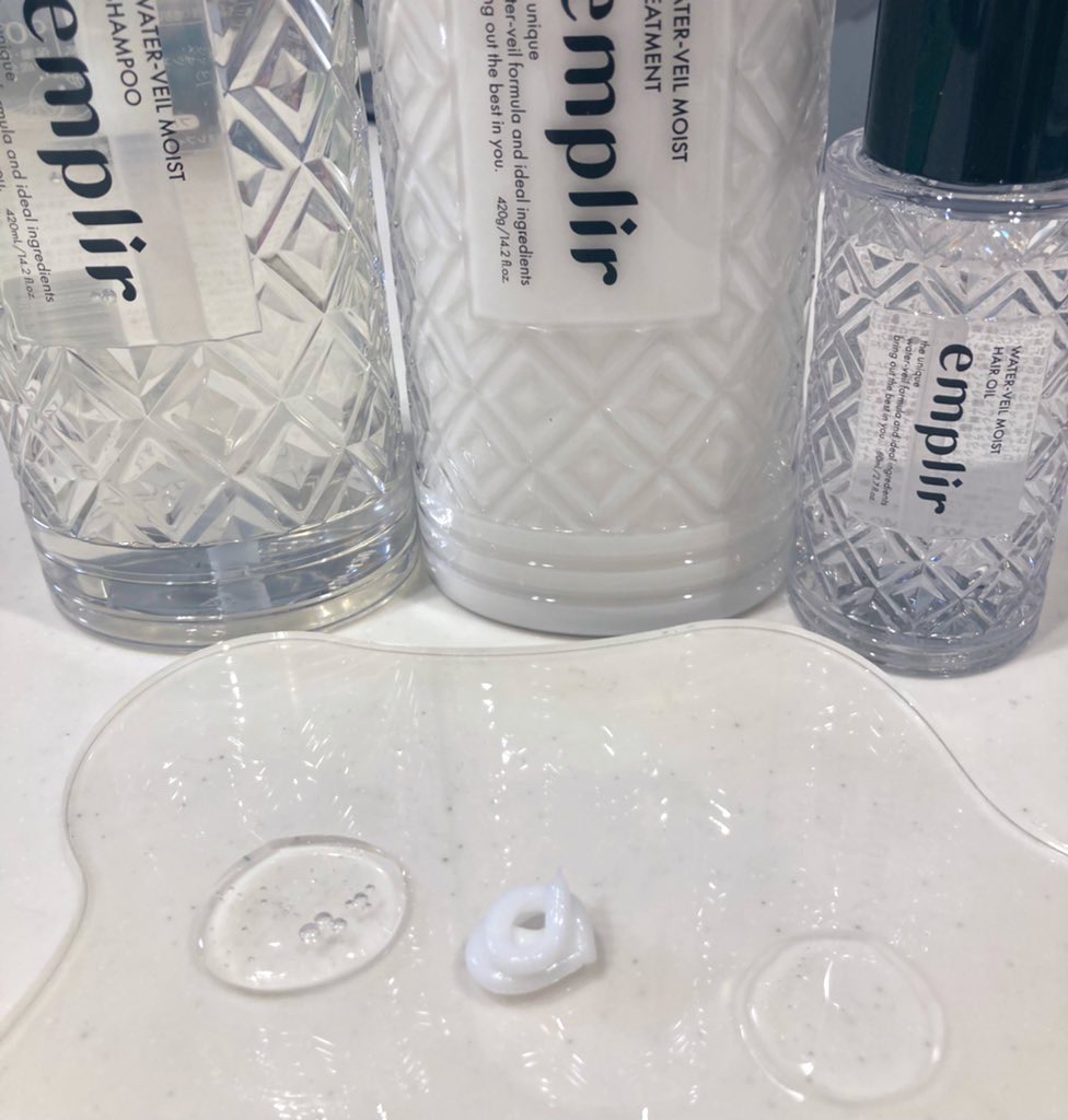 ウォーターベール　モイストシャンプー／トリートメント シャンプー本体420ml/emplir/市販シャンプーを使ったクチコミ（2枚目）