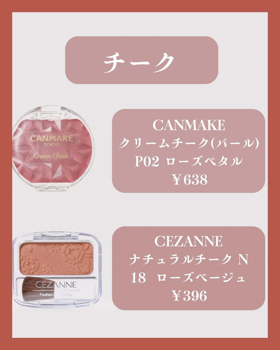 ナチュラル チークN/CEZANNE/パウダーチークを使ったクチコミ(3枚目)