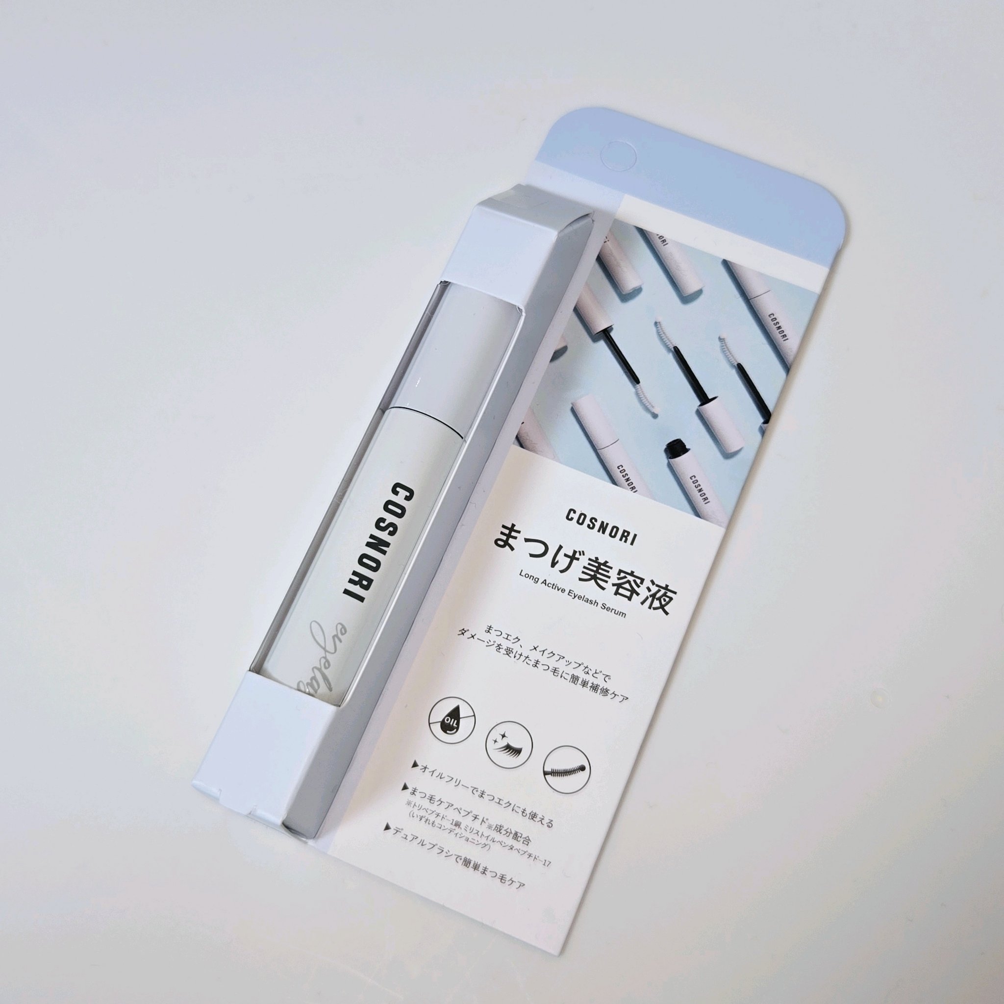 ロングアクティブアイラッシュセラム/COSNORI/まつげ美容液を使ったクチコミ（2枚目）