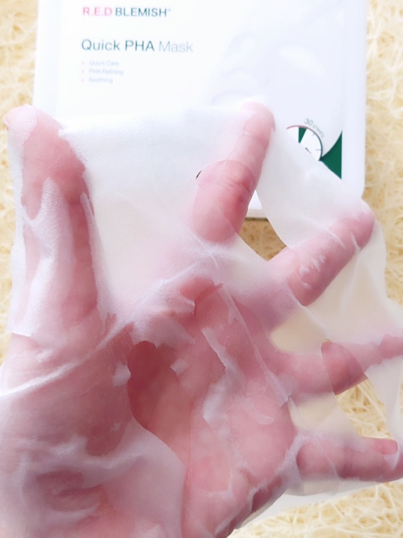 レッドブレミッシュクイックPHAシートマスク/Dr.G/シートマスク・パックを使ったクチコミ(7枚目)