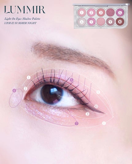 ライトオンアイズシャドウパレット/ルミル/アイシャドウパレットを使ったクチコミ(5枚目)