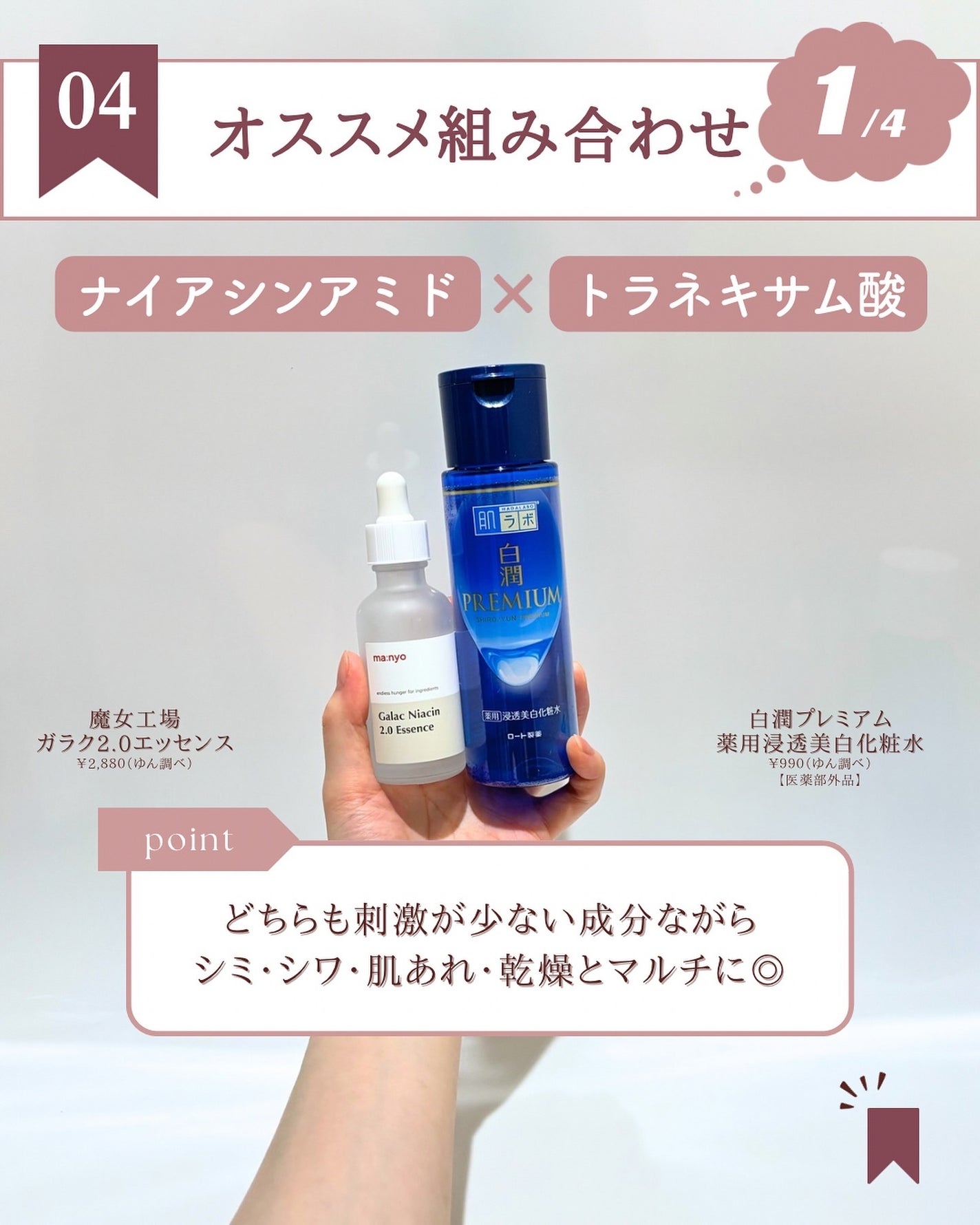 ガラクナイアシン2.0エッセンス/manyo/美容液を使ったクチコミ(6枚目)