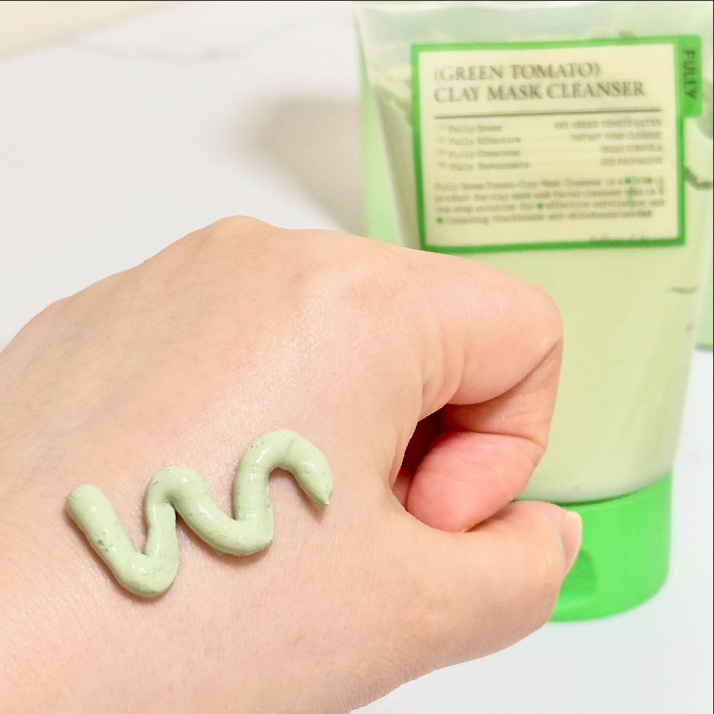 グリーントマトクレイマスククレンザー/FULLY/洗い流すパック・マスクを使ったクチコミ(3枚目)